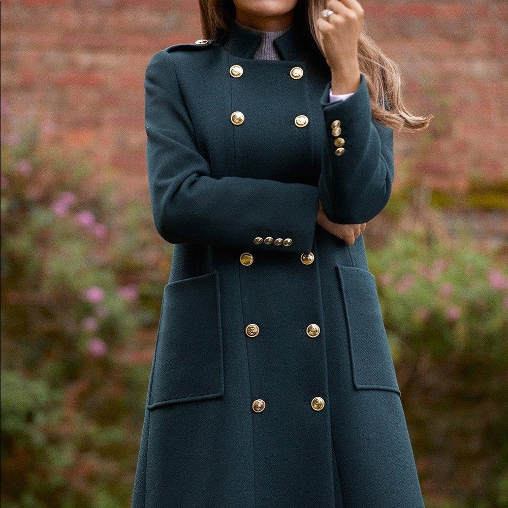 Karen Millen Green Wool Coat